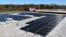 Pictured: A rooftop solar array at PepsiCo's HQ in Harrison, NY.